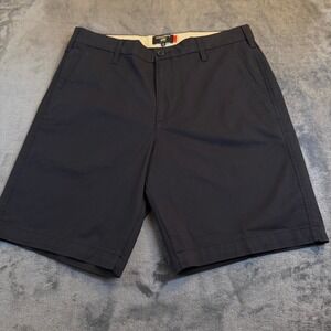 Dockers Supreme Flex Black Chino Shorts Mens Size 32 Flat Front Stretch NWT